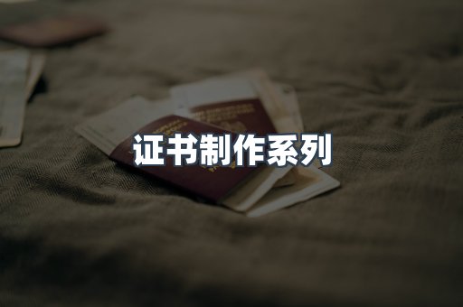 证书制作系列